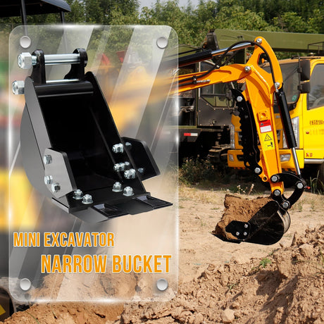 7.9inch Narrow Trenching Bucket For Mini Excavators 0.8ton-1.5ton