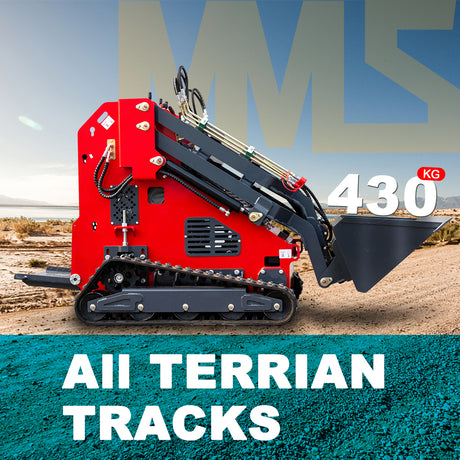 MS430 Mini Crawler Loader with Bucket Automatical Bucket Leveling
