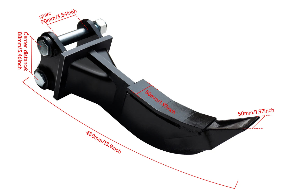 8pcs Mini Excavator Attachments Narrow Bucket Ripper Rake Auger Quick Hitch Screening Bucket For Mini Excavator
