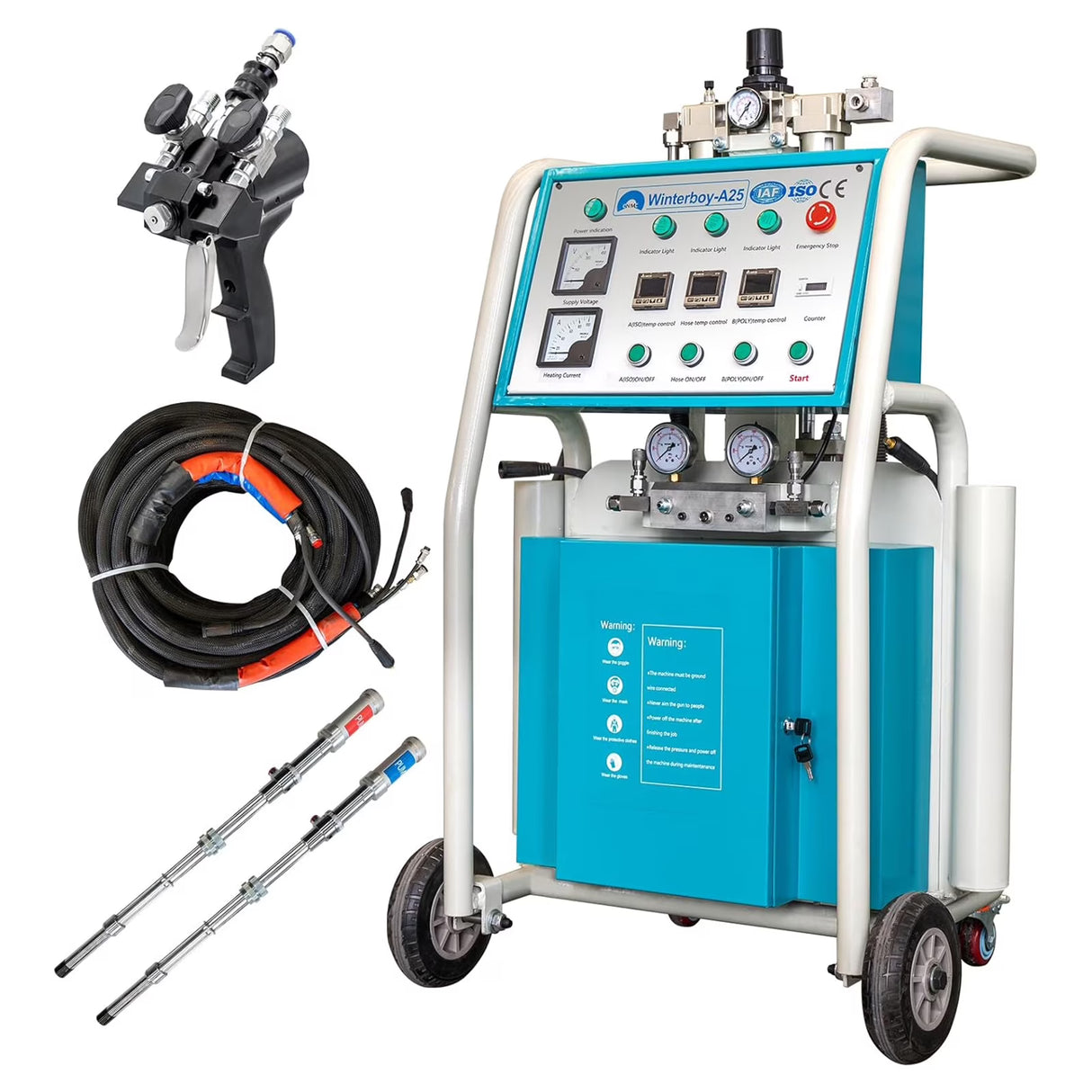 MMS 14KW Pneumatic Spray Machine 220V Foam Spraying Polyurea & Polyurethane Coating Sprayer for Waterproofing and Insulation Projects A25