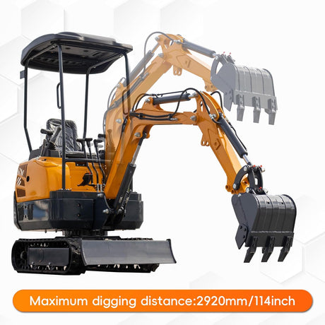 1.5 Tons Crawler Mini Excavator Hydraulic Pilot Control Mini Digger 13.5 HP Briggs & Stratton Gasoline Small Digger MS15PRO