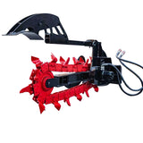 Hydraulic Trencher Attachment for Mini Skid Steer Loader