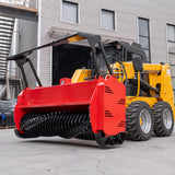 72inch Skid Steer Loader Hydraulic Forestry Mulcher Wood Chipper Attachment for Bobcat Loader Universal Mouting Coupler