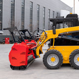 72inch Skid Steer Loader Hydraulic Forestry Mulcher Wood Chipper Attachment for Bobcat Loader Universal Mouting Coupler