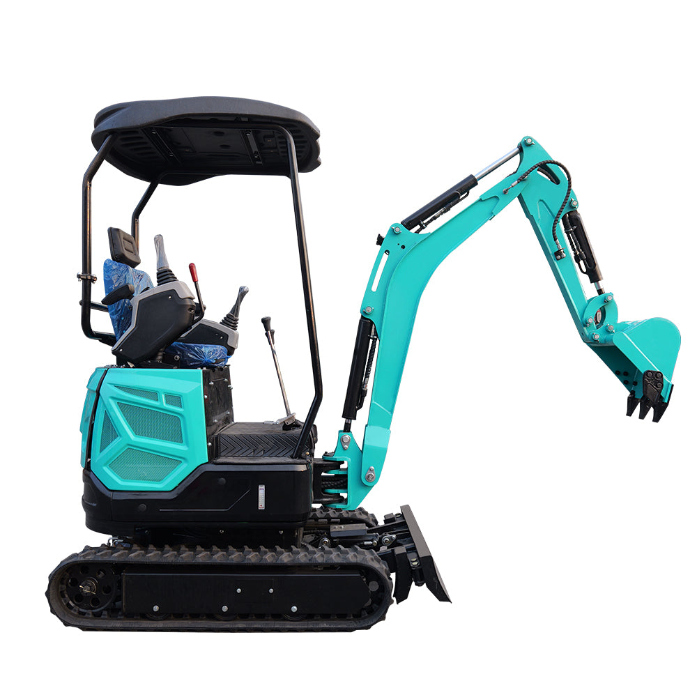 MS18 Mini Excavator 1.8 Tons Crawler Digger Hydraulic Pilot Control Swing Boom GAS Excavator