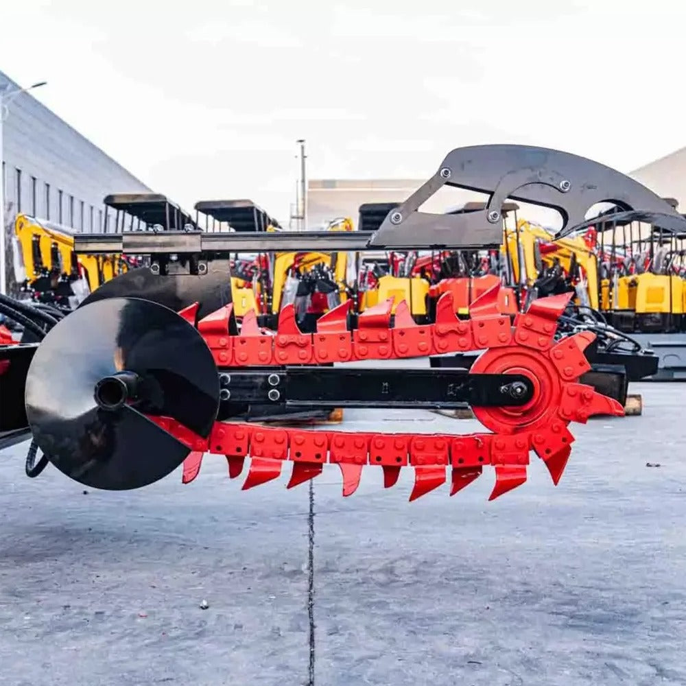 Hydraulic Trencher Attachment for Mini Skid Steer Loader