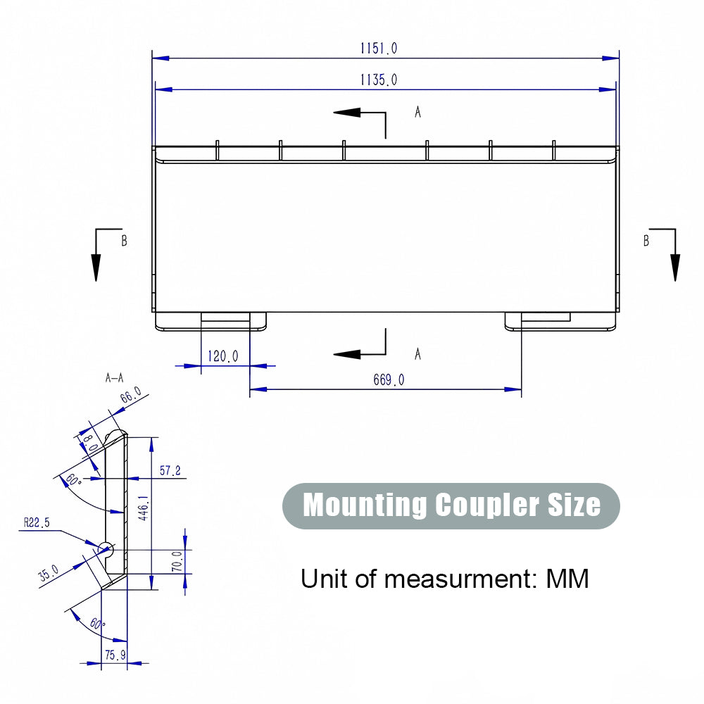 MMS 72'' Hydraulic Flail Mower Attachment for Bobcat Skid Steer Loader Universal Mounting Coupler