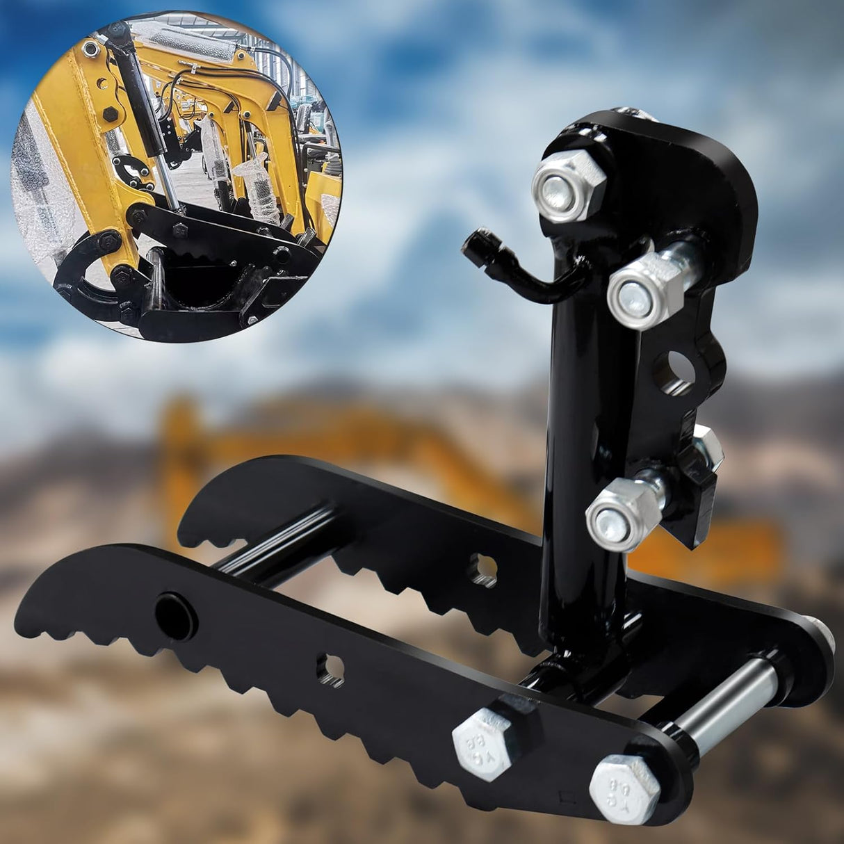 L Shaped Hydraulic Thumb Clamp for Mini Excavator Attachments