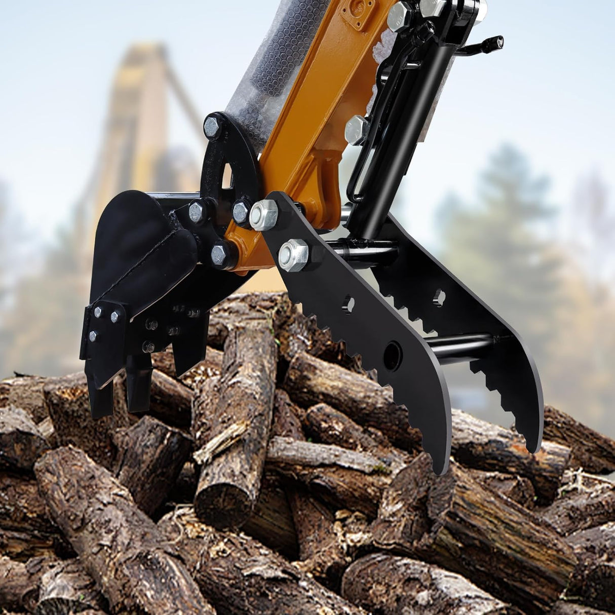 L Shaped Hydraulic Thumb Clamp for Mini Excavator Attachments