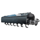 57'' Rotary Tiller Skid Steer Attachments Agriculture Plowing Equipment Universal Mount Plate