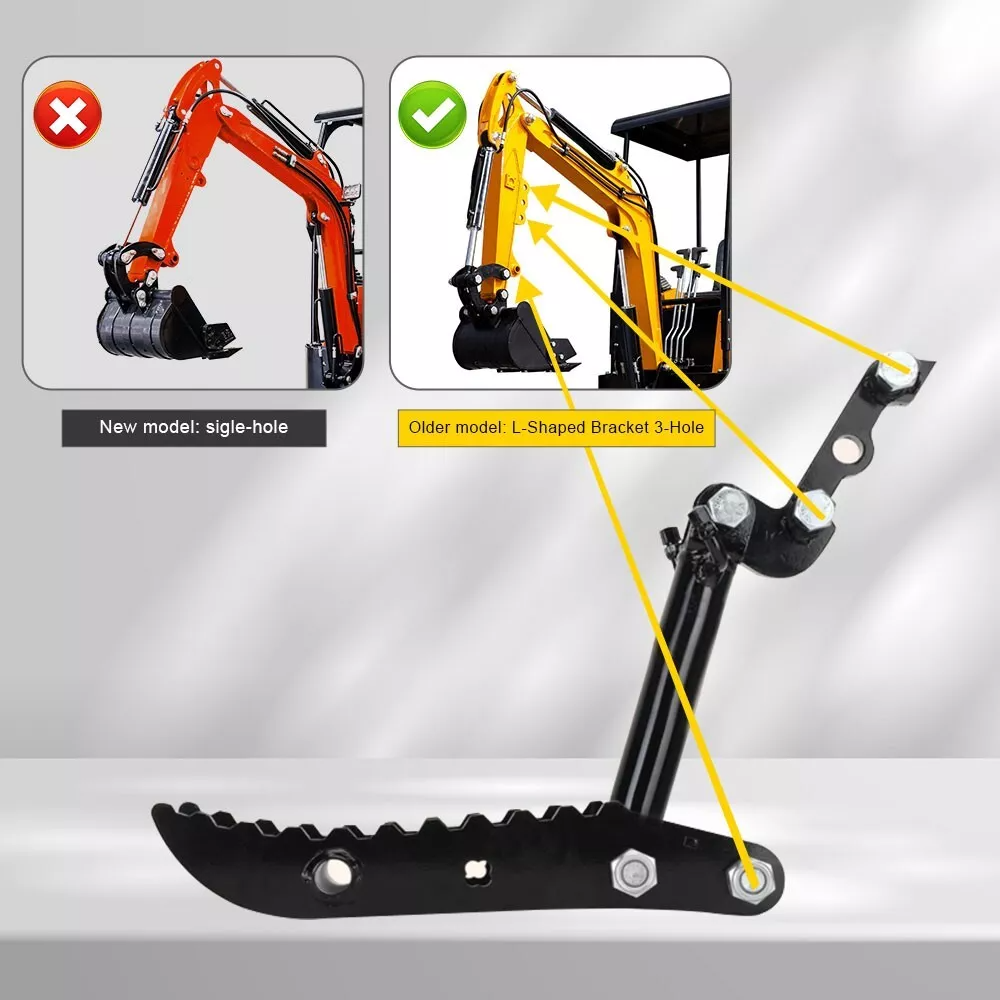 L Shaped Hydraulic Thumb Clamp for Mini Excavator Attachments