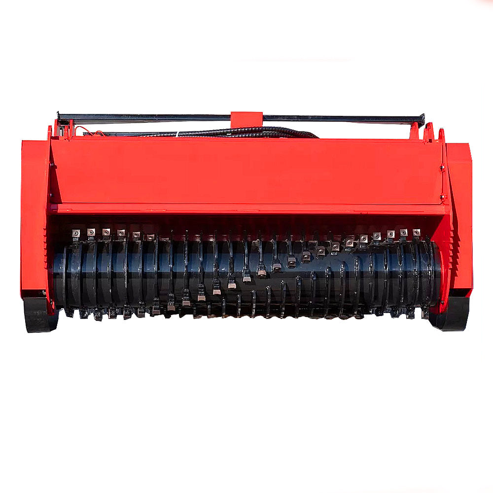 72inch Skid Steer Loader Hydraulic Forestry Mulcher Wood Chipper Attachment for Bobcat Loader Universal Mouting Coupler
