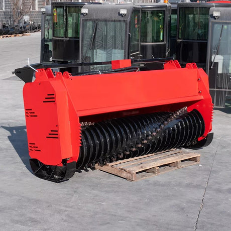 72inch Skid Steer Loader Hydraulic Forestry Mulcher Wood Chipper Attachment for Bobcat Loader Universal Mouting Coupler